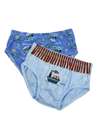 Pack de 5 Culottes en Coton avec Imprimés Club Nautique