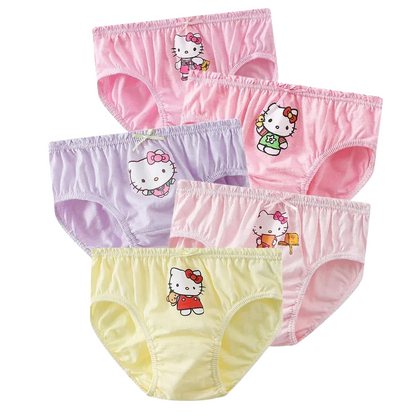 Pack de 5 Culottes en Coton Hello Kitty