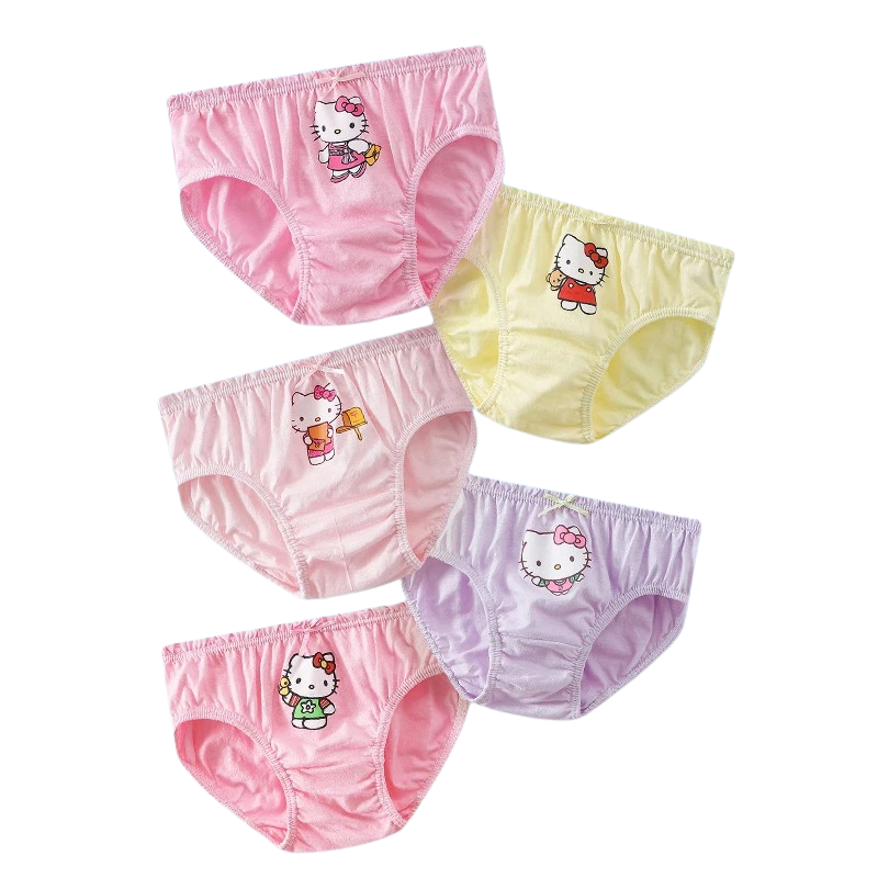 Pack de 5 Culottes en Coton Hello Kitty