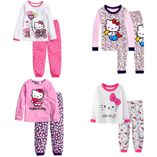 Pack de 4 Pyjamas en Coton Hello Kitty