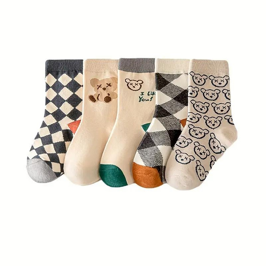 Pack de 5 Paires de Chaussettes Colorées