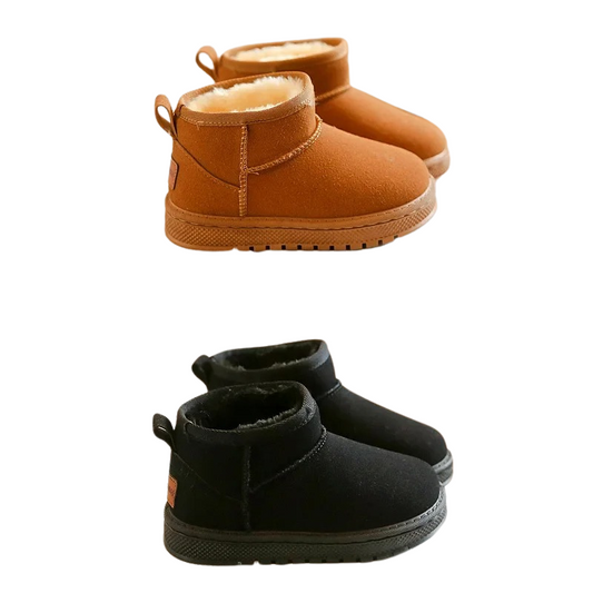 Boots in Cotton – Camel and Black