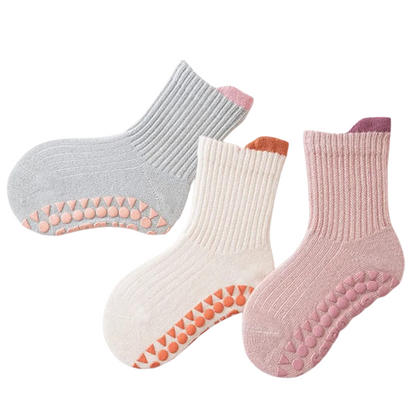 Pack de 3 Chaussettes Antidérapantes pour Enfant