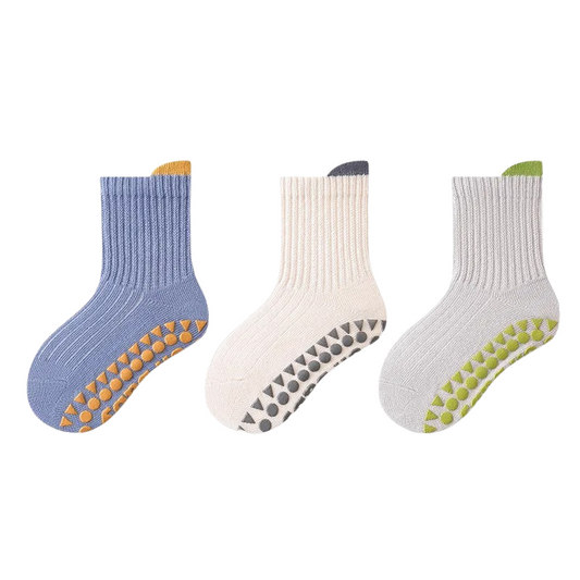 Pack de 3 Chaussettes Antidérapantes pour Enfant