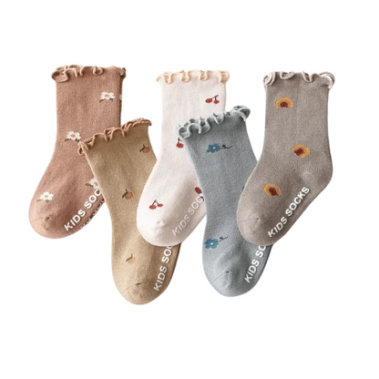 Pack de 5 Chaussettes Elastiques pour Bébé