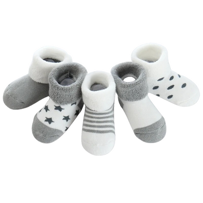 Pack de 5 Chaussettes Chaudes pour Bébés