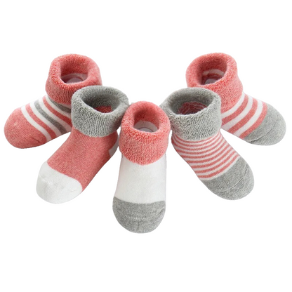 Pack de 5 Chaussettes Chaudes pour Bébés