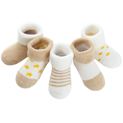 Pack de 5 Chaussettes Chaudes pour Bébés