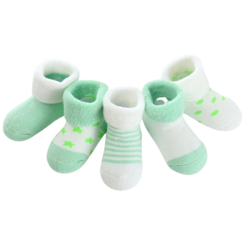 Pack de 5 Chaussettes Chaudes pour Bébés