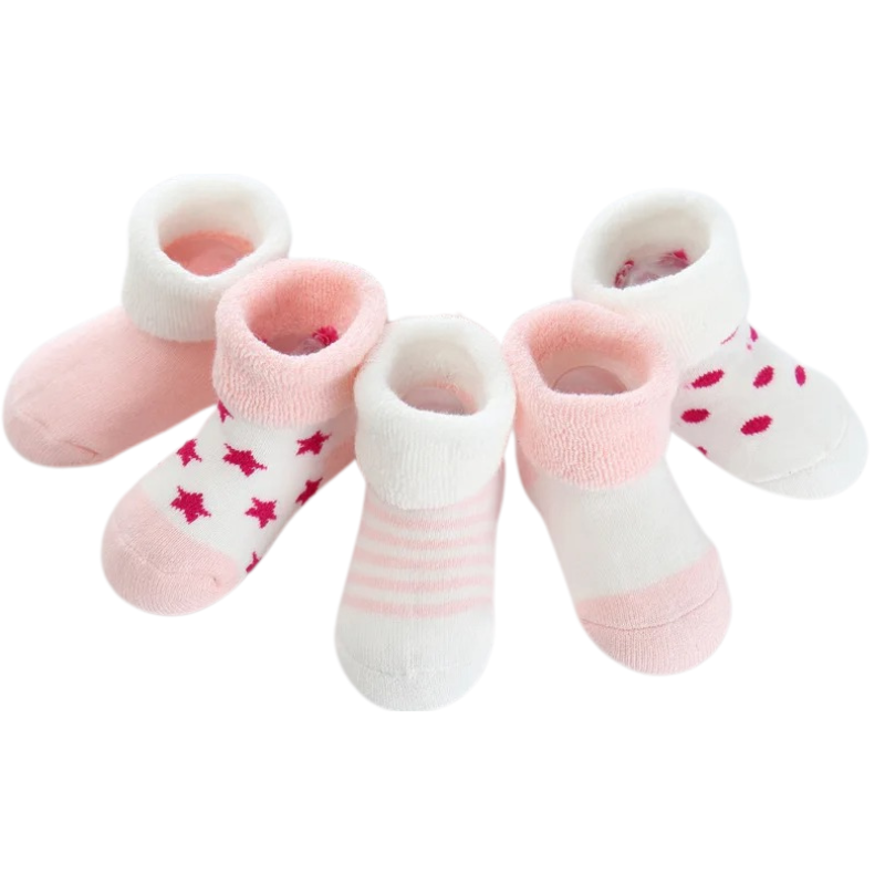 Pack de 5 Chaussettes Chaudes pour Bébés