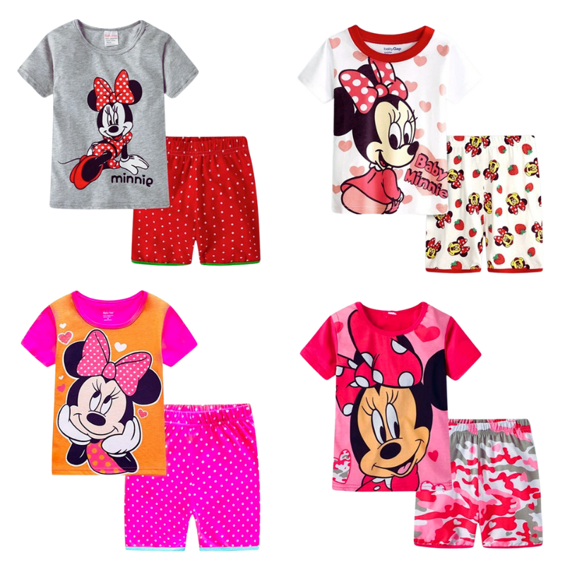 Pack de 4 Pyjamas en Coton pour Enfants Minnie