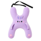 Purple Bunny Kids Comfort Travel Pillow with its adjustable strap