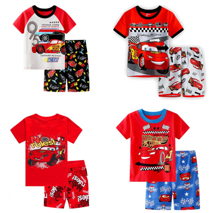 Pack de 4 Pyjamas en Coton pour Enfants Lightning McQueen