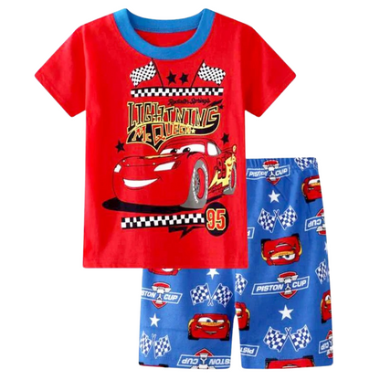 Pack de 4 Pyjamas en Coton pour Enfants Lightning McQueen