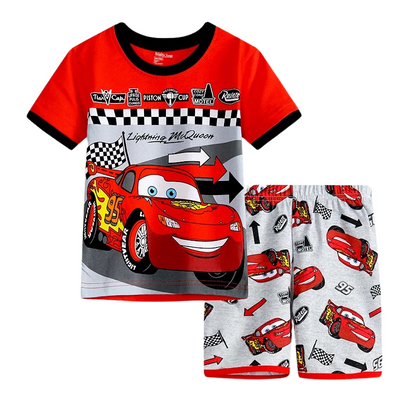 Pack de 4 Pyjamas en Coton pour Enfants Lightning McQueen