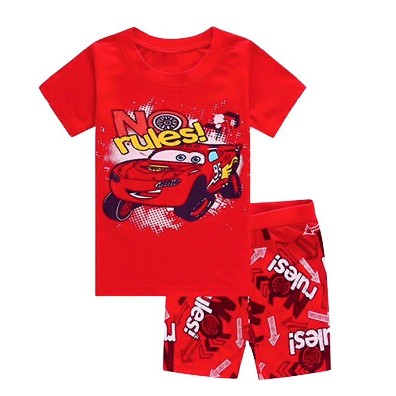 Pack de 4 Pyjamas en Coton pour Enfants Lightning McQueen