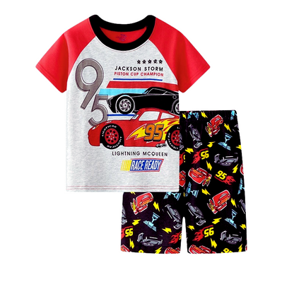 Pack de 4 Pyjamas en Coton pour Enfants Lightning McQueen