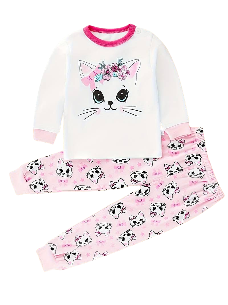 Pyjama Enfant en Coton - Motif Animaux, Style Casual