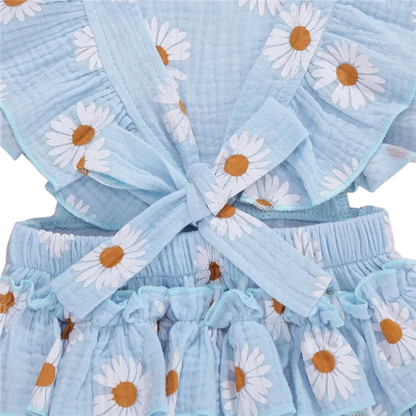 Ensemble d’Été pour Bébé Fille Bleu