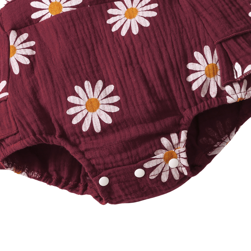 Ensemble d’Été pour Bébé Fille Bordeaux