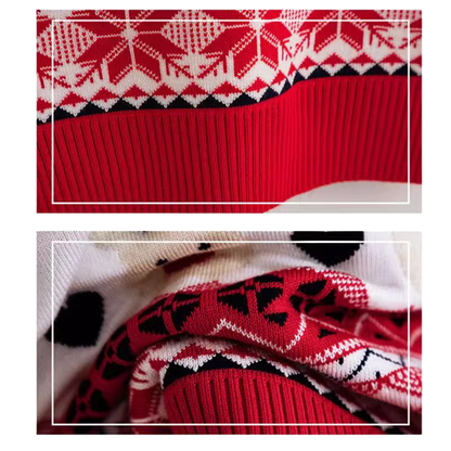 Reindeer Christmas Sweater Red