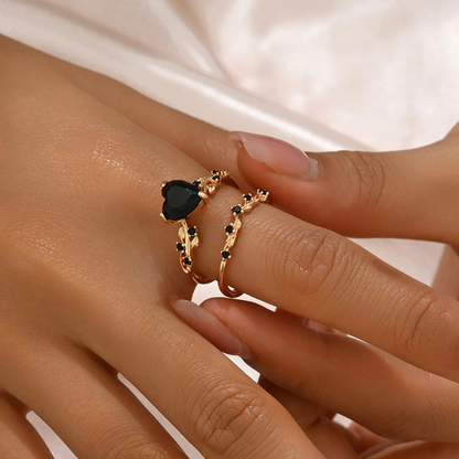 Heart Zircon Ring