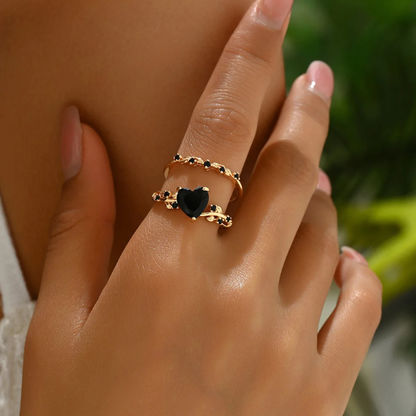 Heart Zircon Ring