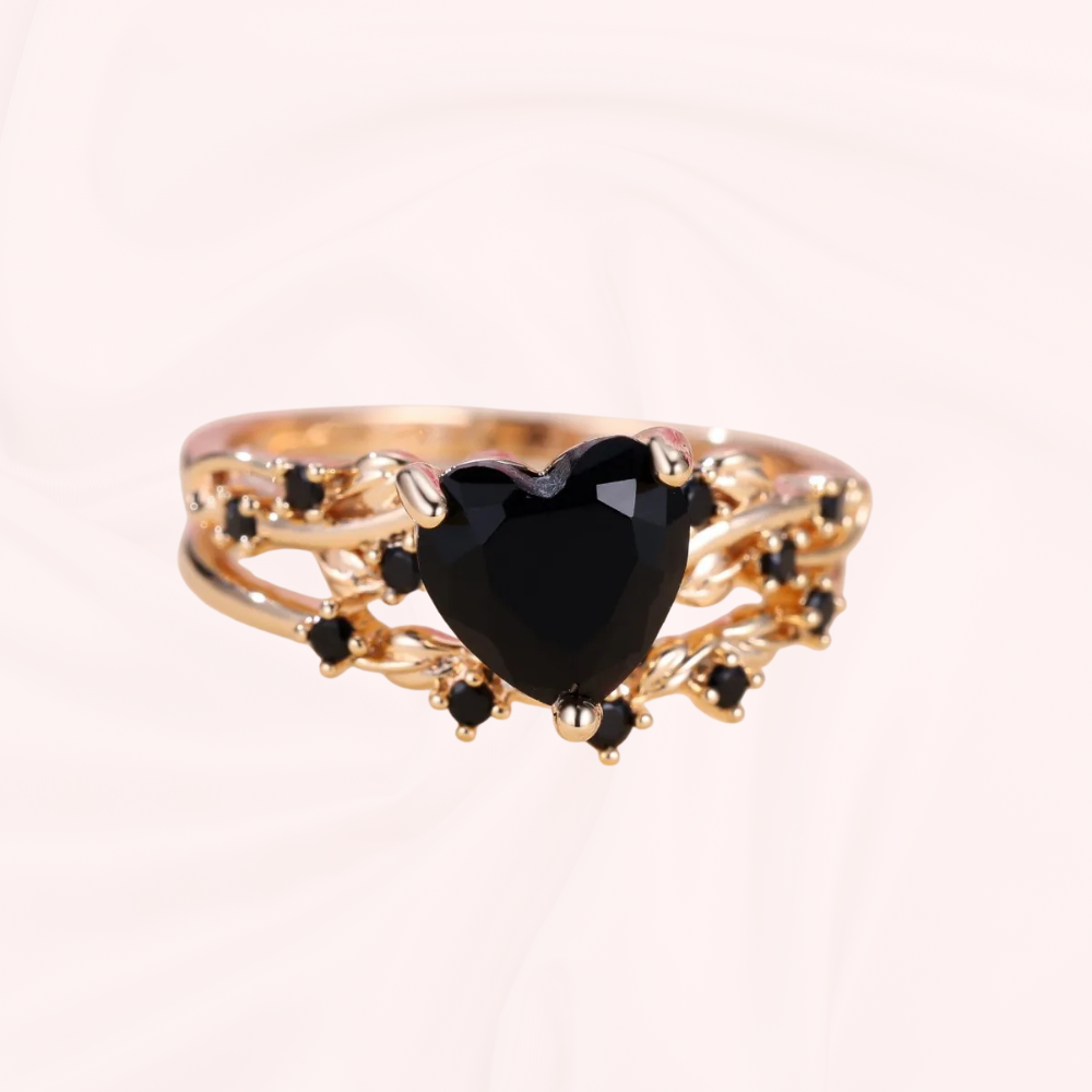 Heart Zircon Ring