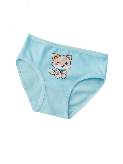 Pack de 8 Culottes en Coton avec Imprimé de Chats