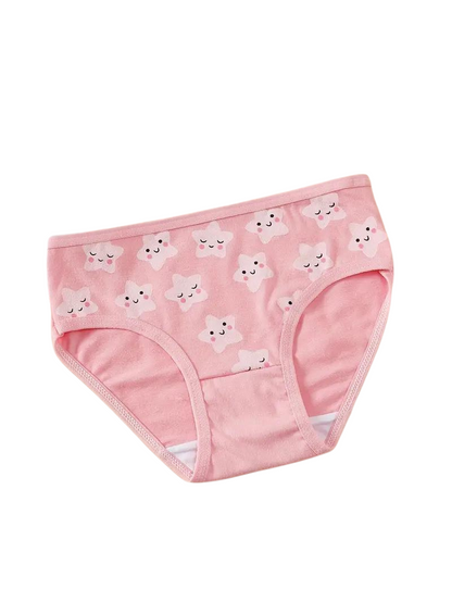 Pack de 10 Culottes en Coton pour Filles avec Imprimés D'Étoiles