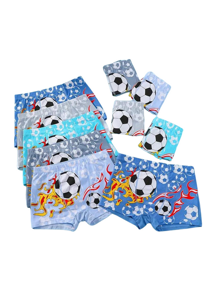 Pack de 10 Culottes Confortables avec Imprimé de Football