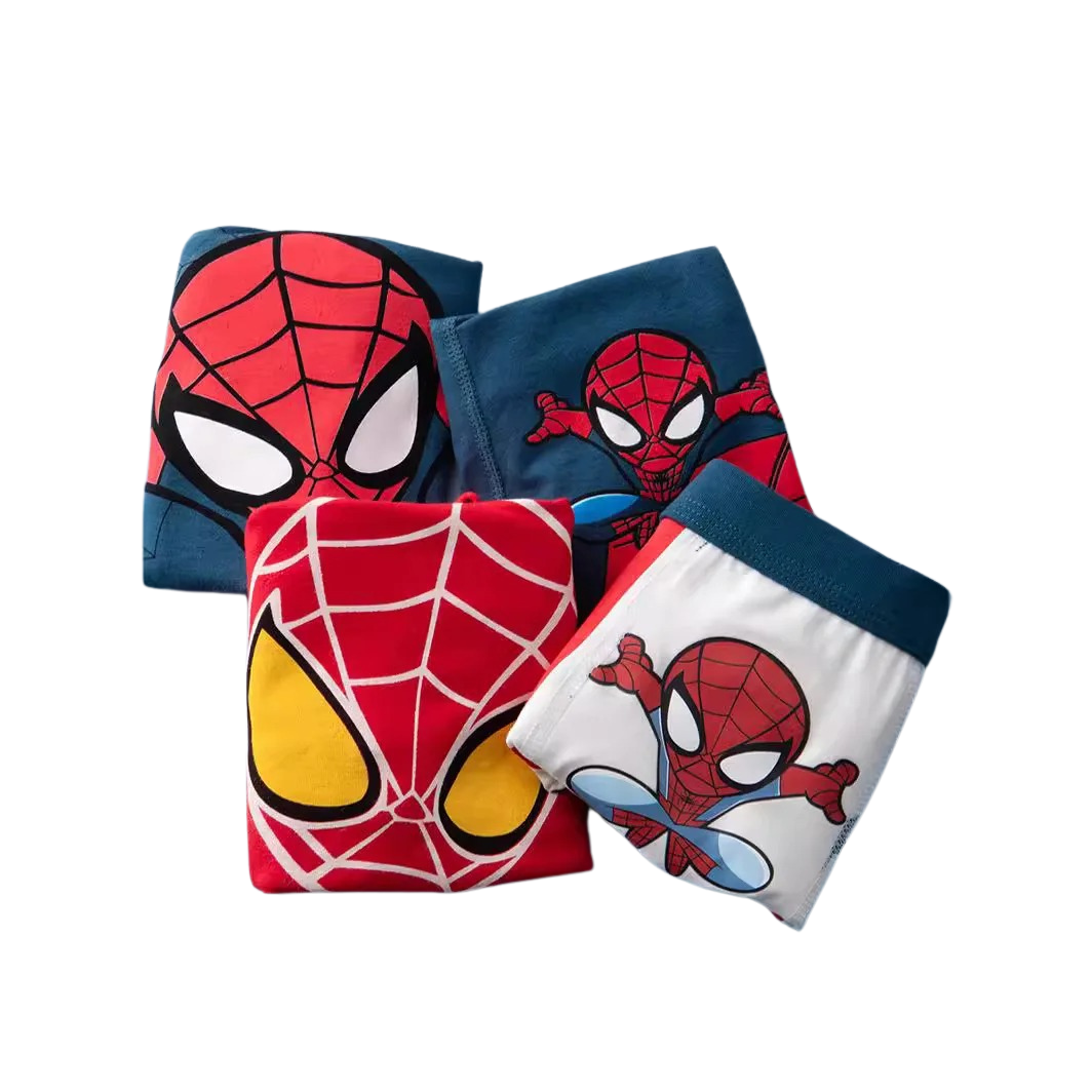 Pack de 4 Culottes Confortables Spider-Man