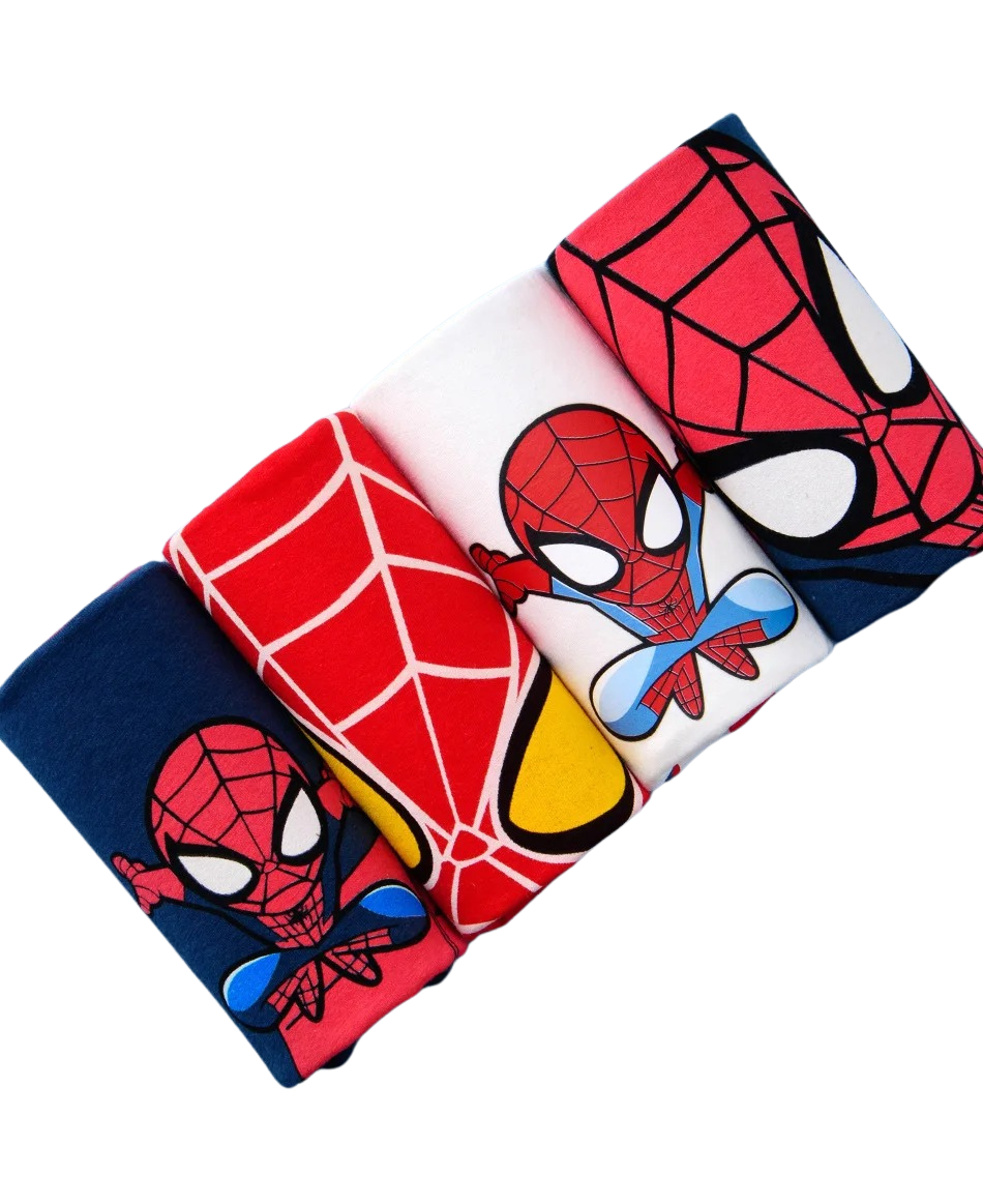 Pack de 4 Culottes Confortables Spider-Man