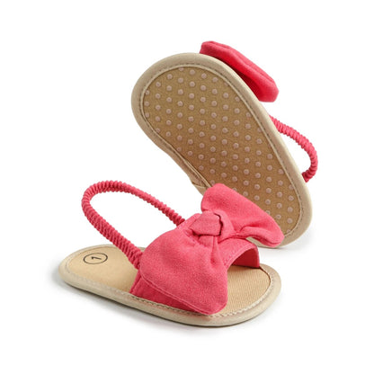 Sandales Bébé à Nœud en Rose