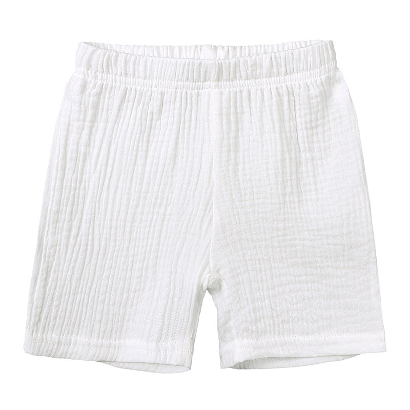Ensemble d’Été en Lin pour Enfants – Blanc Pur