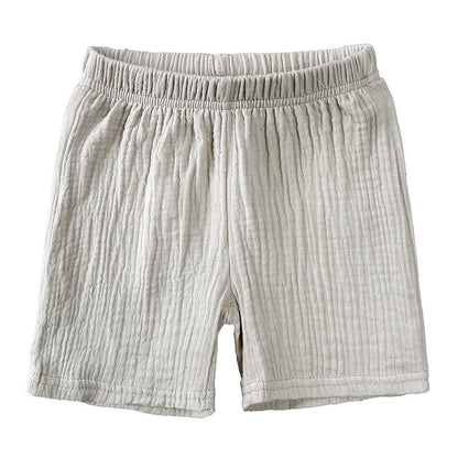 Ensemble d’Été en Lin pour Enfants – Beige Naturel