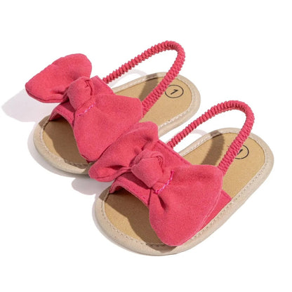 Sandales Bébé à Nœud en Rose